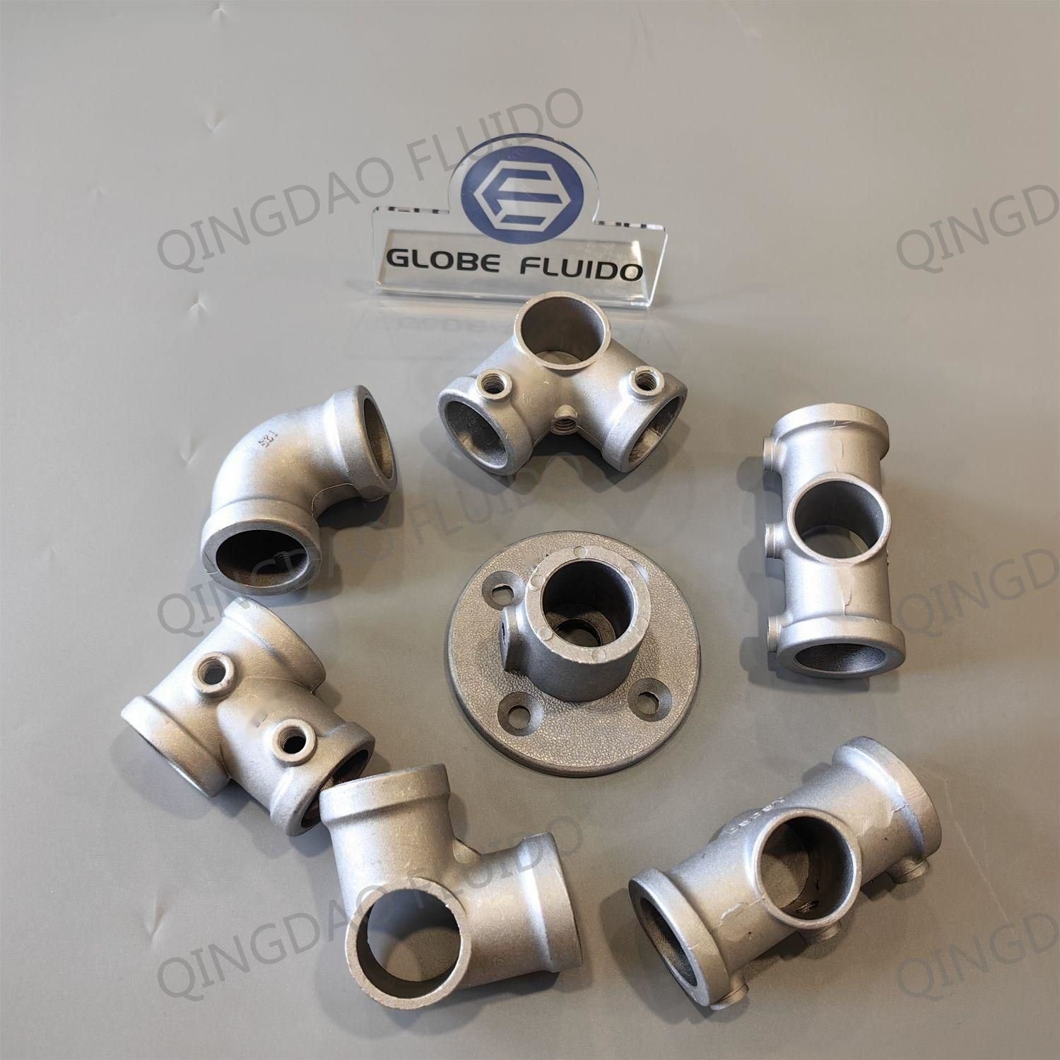 Brida y codo basados en accesorios de abrazadera de llave de aluminio Brida y codo basados en accesorios de abrazadera de llave de aluminio