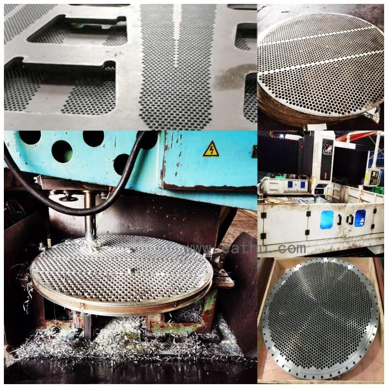 Brida de placa de tubos de acero inoxidable para intercambiador de calor o Bolier Brida de placa de tubos de acero inoxidable para intercambiador de calor o Bolier