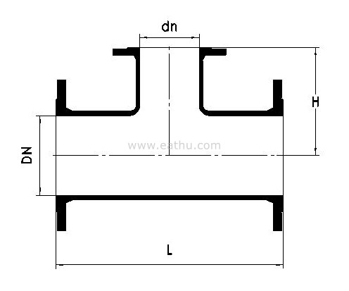 ISO2531 All Flange Tees dimension