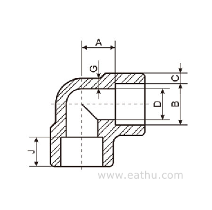 Socket-Weld-90-Degree-Elbow-Dimension