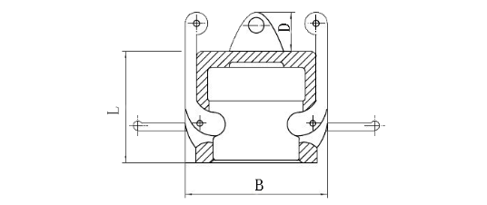 Stainless steel camlock DC