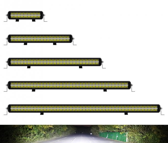 Strong Waterproof IP68 Frameless Lens Rectangular LED Light Bar