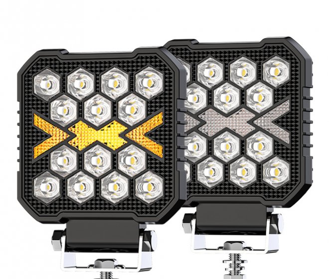 30W LED Worklamp Steel 12v 24v Offroad Boat Square DRL Led Working Lights for Truck Auxiliary