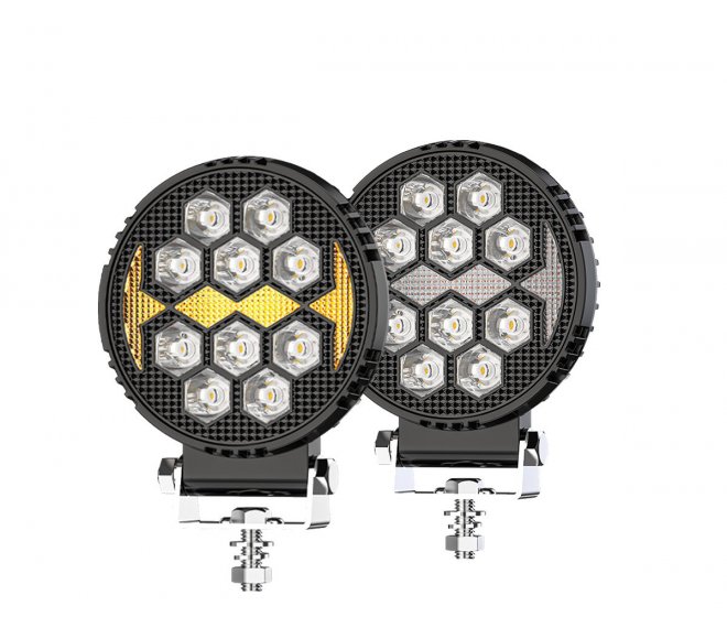 4.3inch Steel Bracket 12V Led Work Light Truck Strobe Lights for Tractors