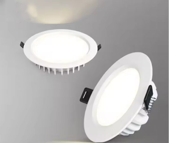 Ultra-Thin LED Downlight Recessed Ceiling Light for Living Room Bedroom High 80LM/W Die Cast Aluminum Frame