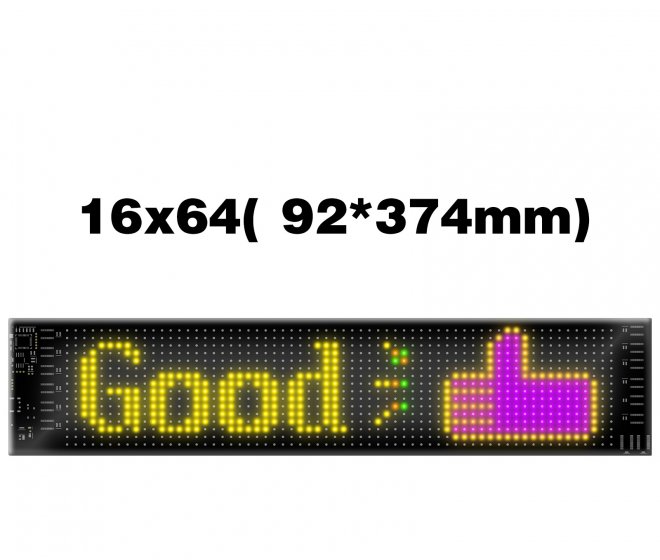 16*64  USB connection 9*37.4cm IP65 Bluetooth