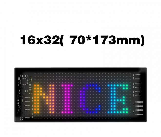 16*32  USB connection 7*17.3cm IP65 Bluetooth