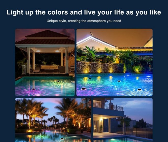 Fence Lights Outdoor Pathway Yard Driveway Garden Step Lamp Solar Post Lights ABS LED Solar Deck Lights