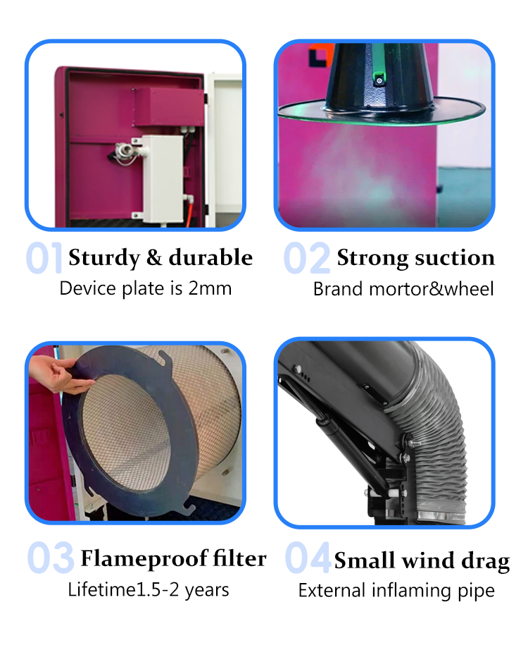 The parts of welding fume extractor