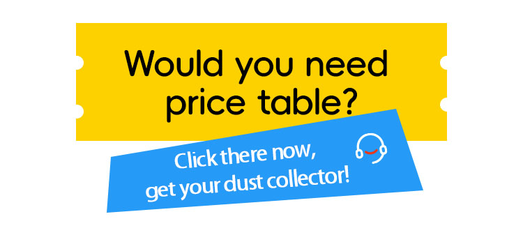 price table of fume extactor