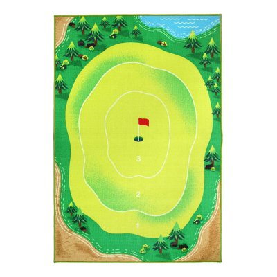 Golf Practice Hitting Mat Skill Putting Green Cartoon Golf Putting Mat For Indoor And Outdoor Batting Practice
