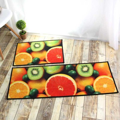 定制水果设计厨房毯