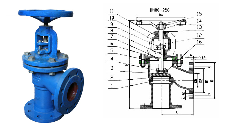 DIN Angle Globe Valve