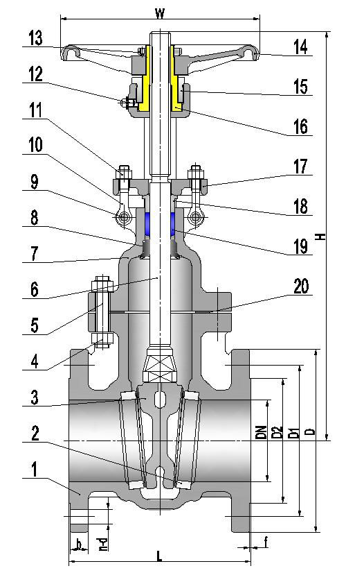 DIN3202 Cast Steel Gate Valve