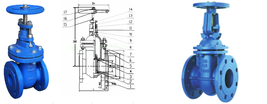 DIN3352 F4 Metal-seal Flanged End Gate Valve
