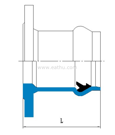EN12842 PVC Flanged Socket dimension