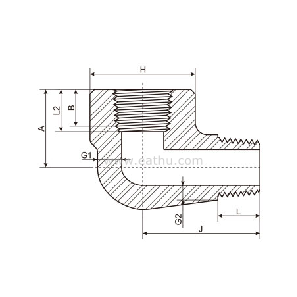 Threaded Street Elbow Dimension