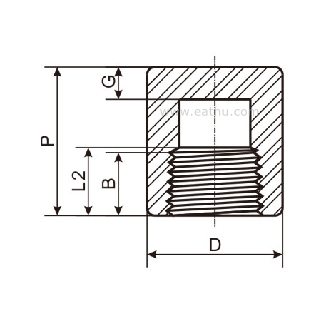 Threaded Cap dimension