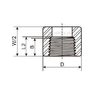 Threaded Half Coupling dimension