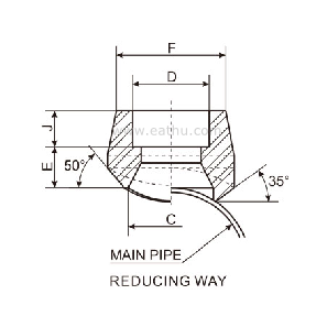 Socket Weld Outlet dimension