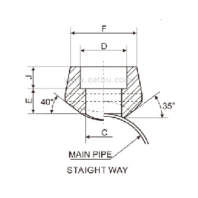 Socket Weld Outlet size