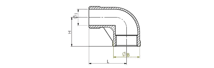 Stainless steel screwed 90 street elbows