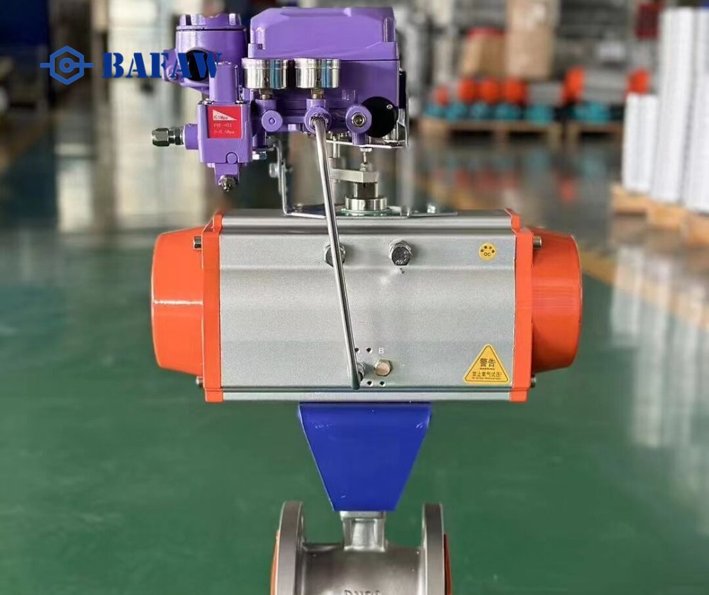 V port Pneumatic Ball Valve