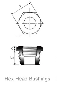Hex Head Bushing structure
