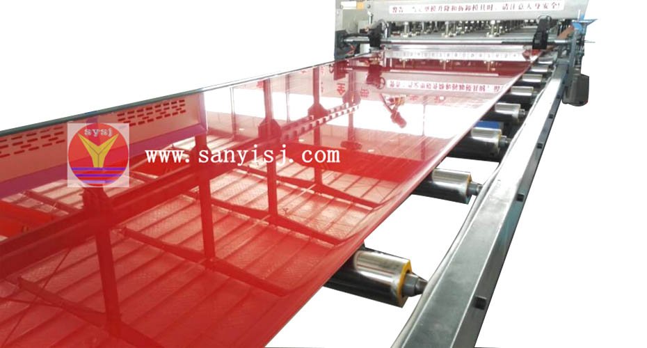 PVC 3 layers co-extrusion foam board machine