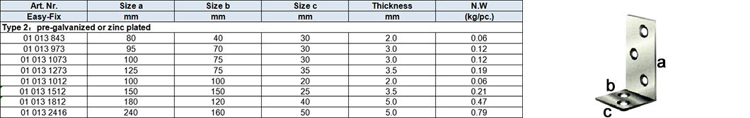 Angle Brackets Timber Connector(Holzverbinder), pre-galvanized or electric yellow or white zinc plated2