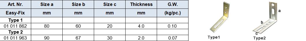 ANGLE BRACKETS Timber Connector(Holzverbinder), pre-galvanized or electric yellow or white zinc