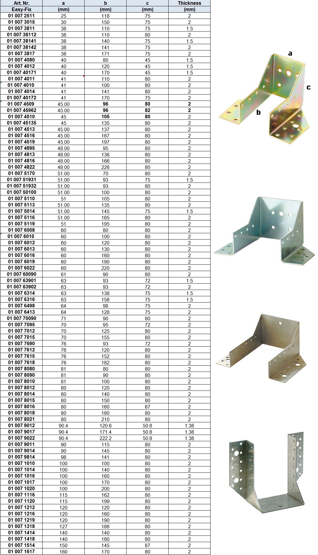 Beam Shoe,Pre-galvanized, Zinc-plated or Stainless Steel