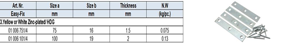 Timber Connector(Holzverbinder) Hole Plate, pre-galvanized or yellow or white zinc plated3