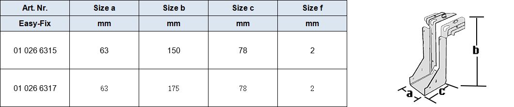 Beam Shoes Timber Connector, pre-galvanized