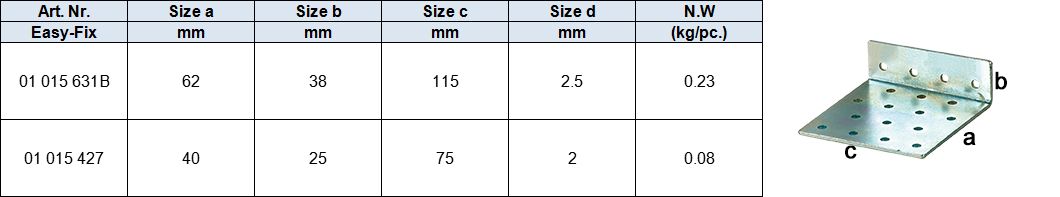 Angle Brackets Timber Connector(Holzverbinder), pre-galvanized or electric yellow or white zinc plated