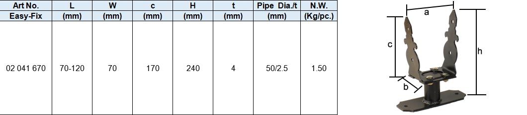 U Post Support Type V,Powder-coated or zinc-plated