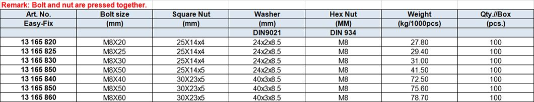 Rhombus Hammer Head Bolt-Pressed,zinc plated