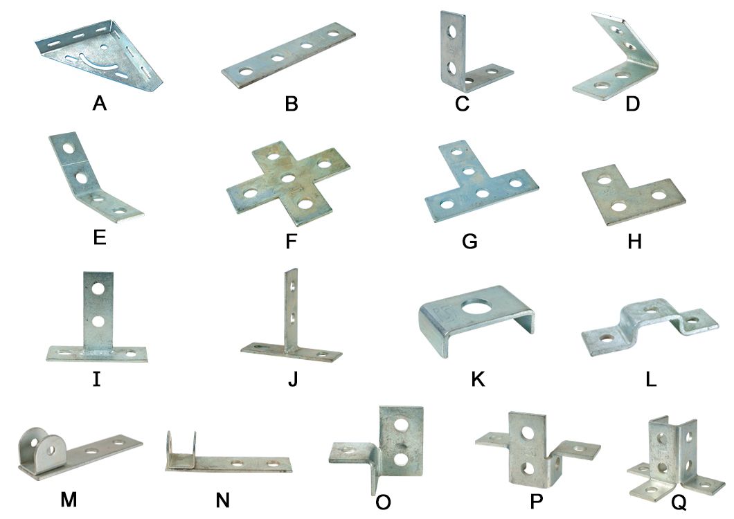 C Channel(Profile) Accessories, Zinc-plated for 27x18, 28x30 and 38x40 mm2