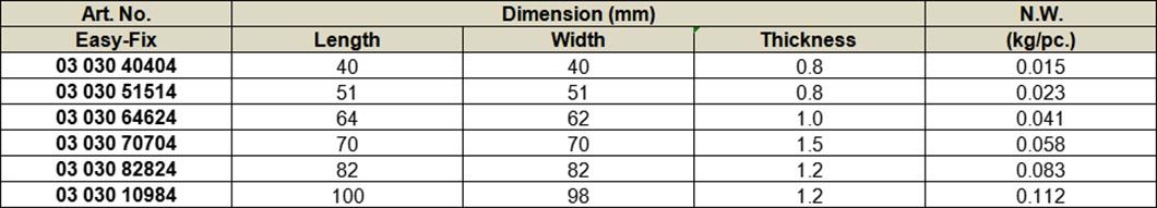 Hinges Square, Stainless Steel