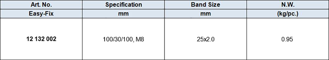 Trapez Clamps With DIN Nut M8, Zinc-plated