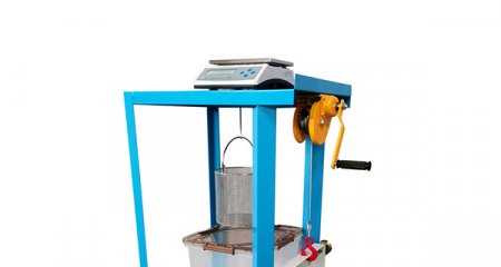 Specific Gravity Frame for Buoyancy Balance with Stainless Bucket
