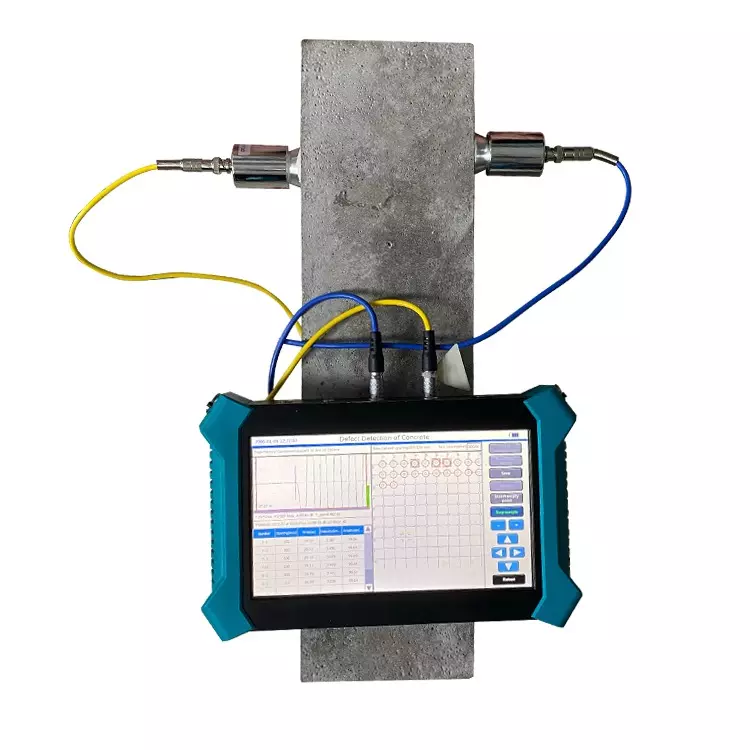 Non-Destructive Upv Ultrasonic Pulse Velocity Tester On Concrete