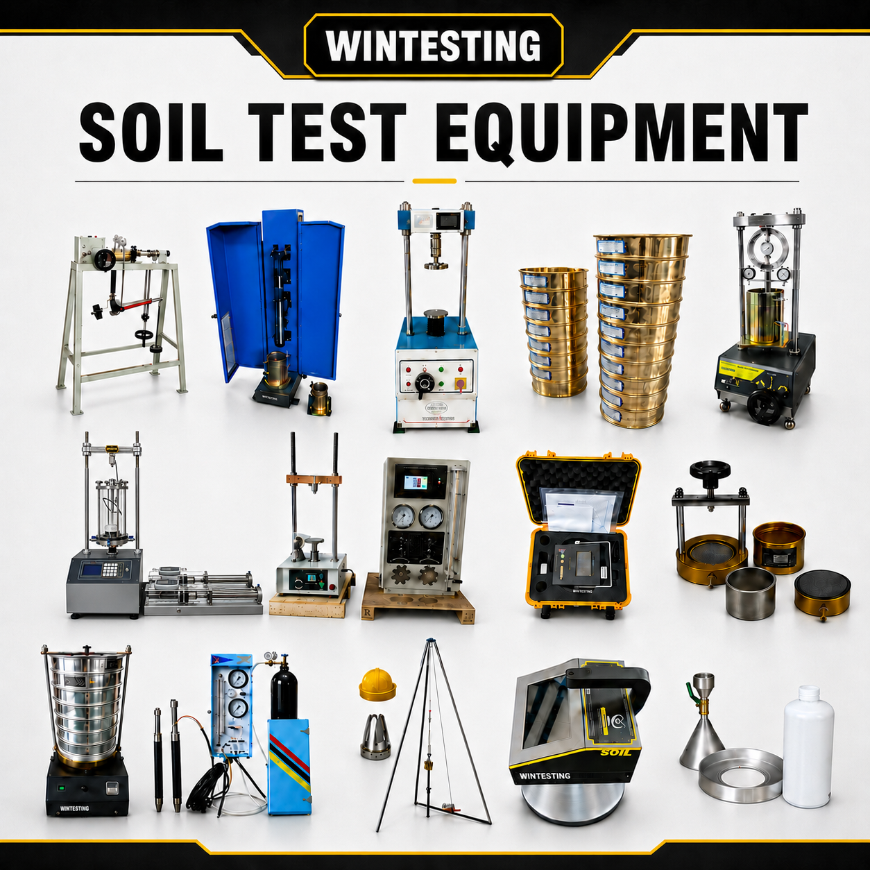 Soil Testing Equipment for Geotechnical Laboratory and Field Testing
