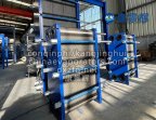 Titanium plate heat exchanger for corrosive fluids