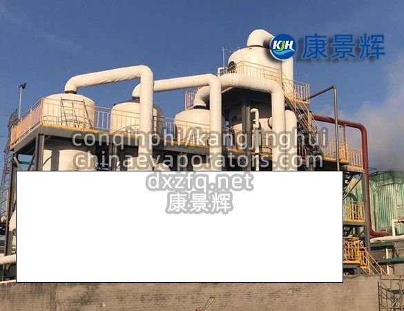 Titanium plates for corrosion-resistant quadruple-effect evaporator