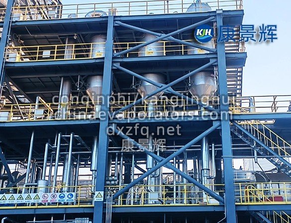 Industrial tubular falling film evaporator system