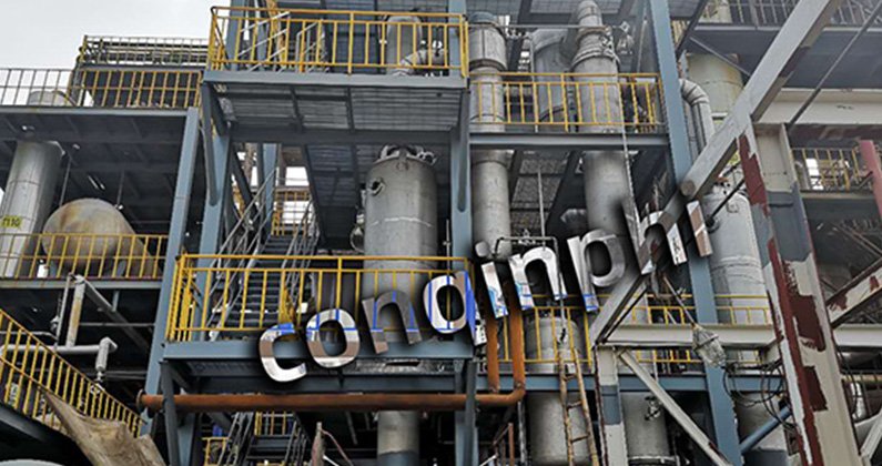 Multi-effect forced circulation evaporator (triple effect)