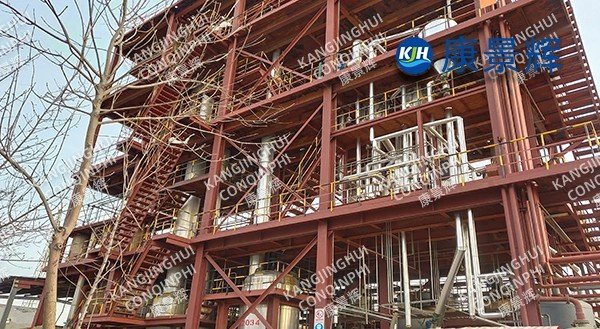 A fine chemical plant's 1t/h double-effect sodium chloride evaporator