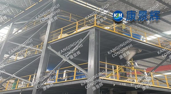 MVR evaporation crystallization system with a 3t/h capacity for aluminum electrolyte impurity removal and lithium extraction