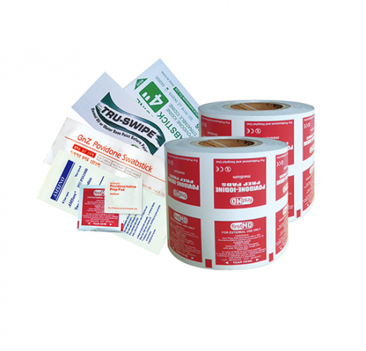 Iodine tablet/stick packaging film roll